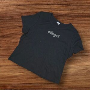 No Boundaries Y2K Style Rhinestone Angel Baby Tee Plus Size NWT